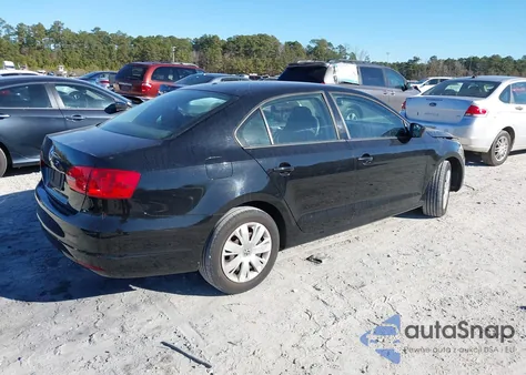 2013 Volkswagen Jetta 2.0L S из США, поврежденный, VIN 3VW2K7AJ0DM218569